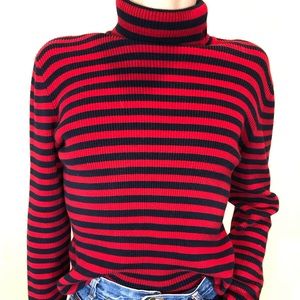 Ralph Lauren Striped Turtleneck Sweater